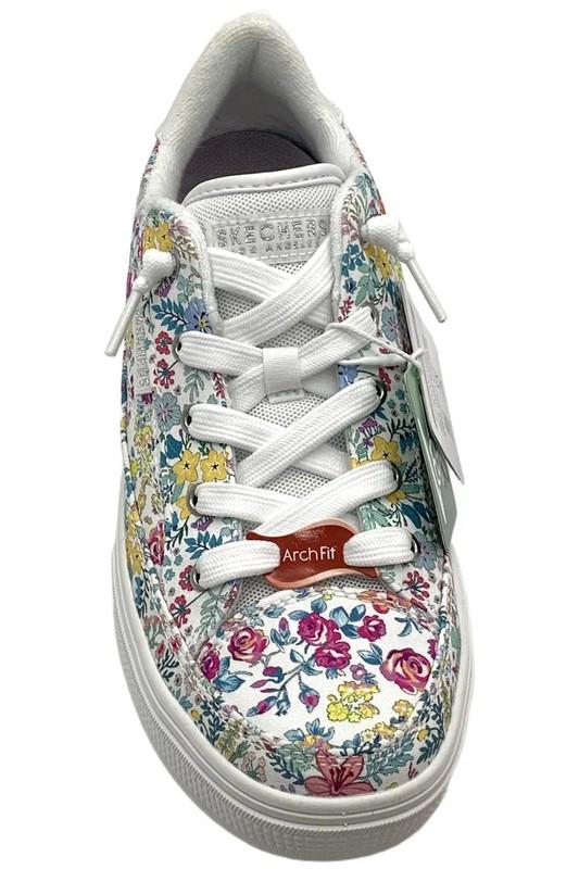 Skechers Women's Flowa Powa Arch Fit Arcade Lace-Up Sneakers White