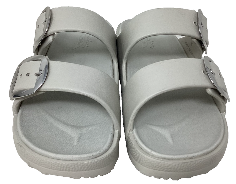 Skechers Women's Foamies Arch Fit Cali Breeze Gold Star Natural Sandals Sz:7 70Y