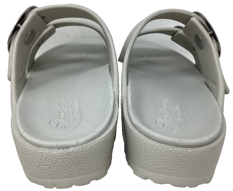 Skechers Women's Foamies Arch Fit Cali Breeze Gold Star Natural Sandals Sz:7 70Y
