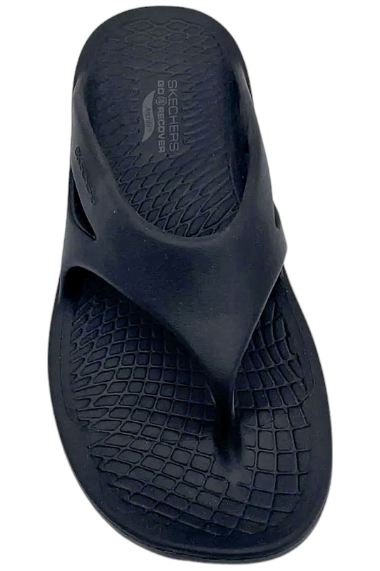 Skechers Women's GO Recover Thong Sandals Contend Black