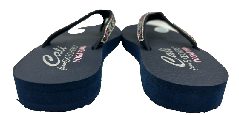 Skechers Women's Meditation Butterfly Garden Flip Flops Navy/Multi Size:9 147J
