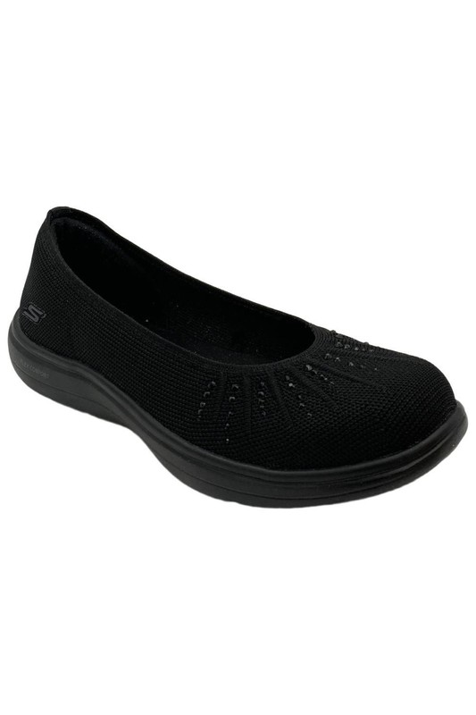 Skechers Women's On-the-GO Flex Radiant Knit Skimmers Summer Black
