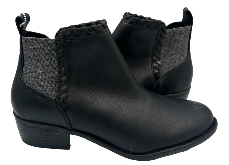 skechers Women's Texas - Fall Crush Slip On Black Dress Ankle Boots Size:9 79N