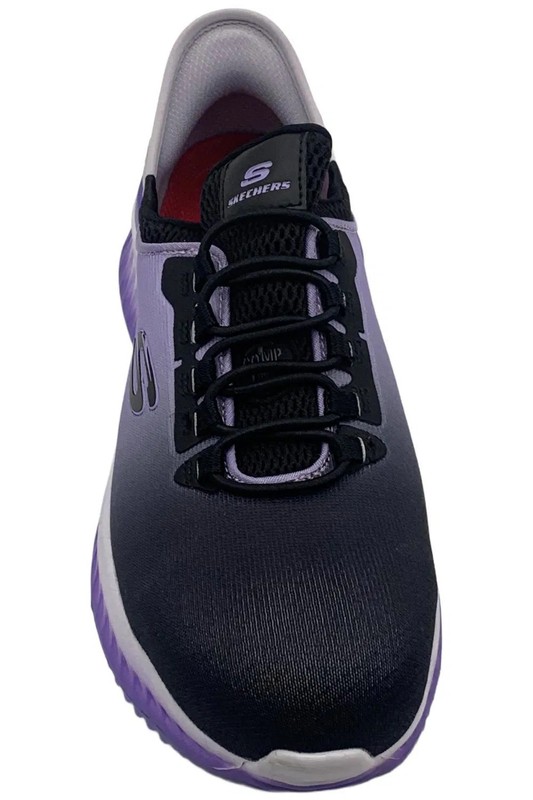 Skechers Women's Tilido Ombray Slip-On Athletic Sneakers Black/Purple