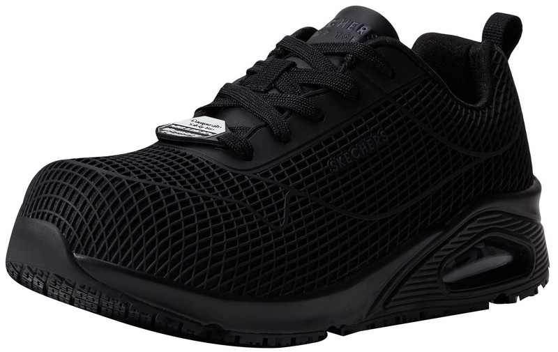 Skechers Women Work UNO SR-Jhansi Sneaker Size 8.5 Black 108072