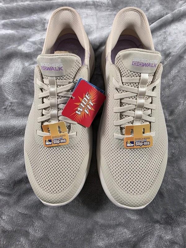 Skechers Womens Go Walk Flex Hands Free Slip-Ins Grand Entry Shoes 10 Wide NWOB