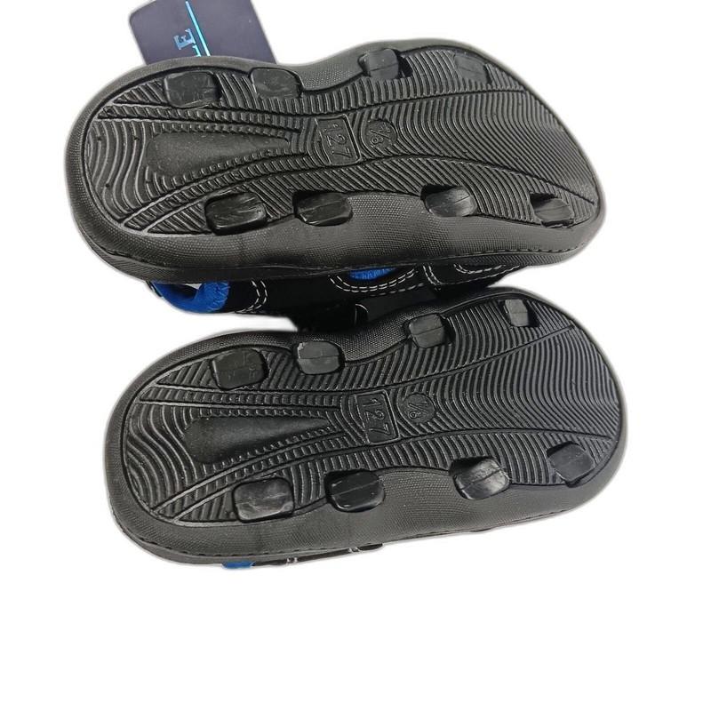 Sky Sole Sandal Boys Size Medium 7-8 Black And Blue NEW