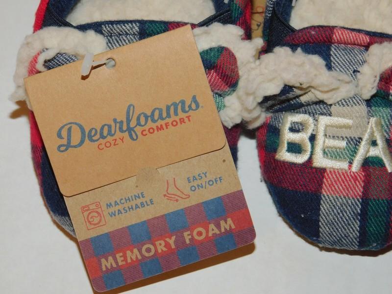 Slippers Baby Bear Lil Bear Infant Toddler Size 3 4 5 6 9 10 Dearfoams