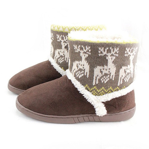 Slippers Womens Teen Warm Indoor Slipper Boots Ladies Booties Girls Size 3 -7
