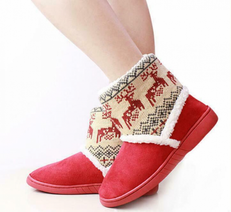 Slippers Womens Teen Warm Indoor Slipper Boots Ladies Booties Girls size 3 -7