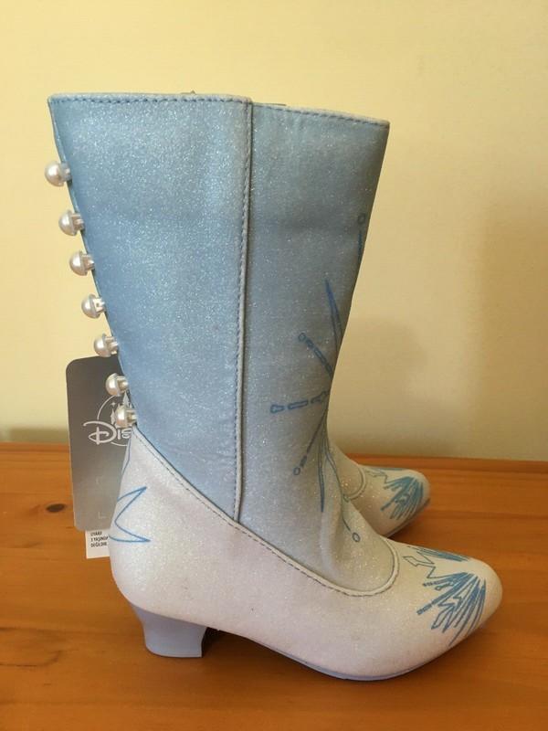 sNWT Disney Store Frozen II Elsa Boots Costume Shoes Girls Size 7/8 9/10 11/12