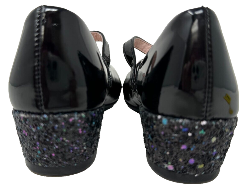 SO Youth Girl's Claudie Mary Jane Dress Heels Black/Sparkle Size:1 121iJ