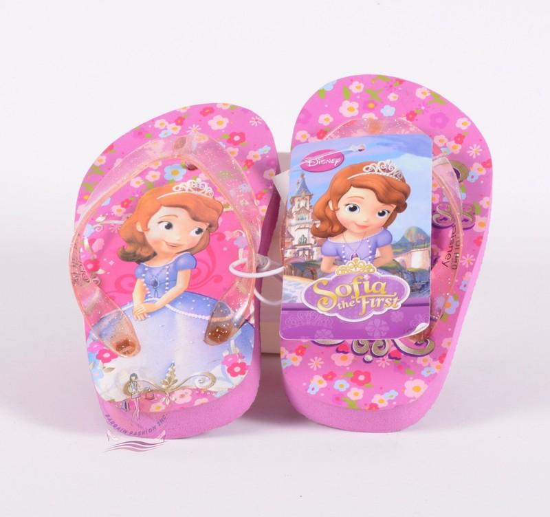 Sofia the First Toddler Girl Flip Flop Sandals Sz 5 US / 20 EU New NWOB