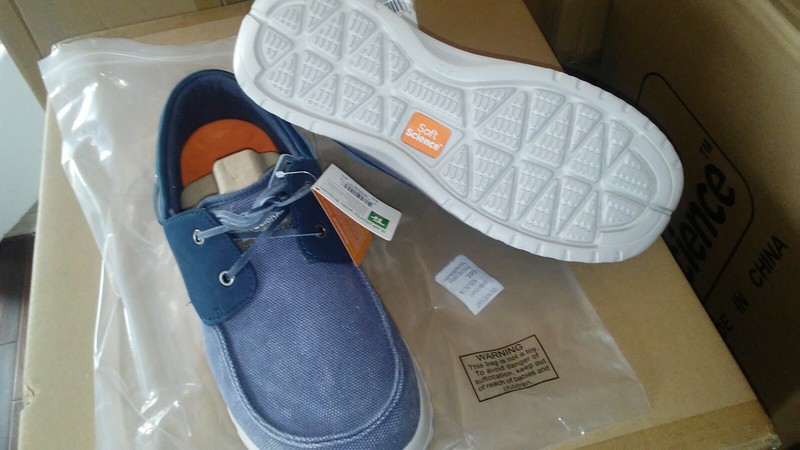 Soft Science Shoes Fishing Boat Shoes "The Cruise" Blue Shoes Men's Sz. 11