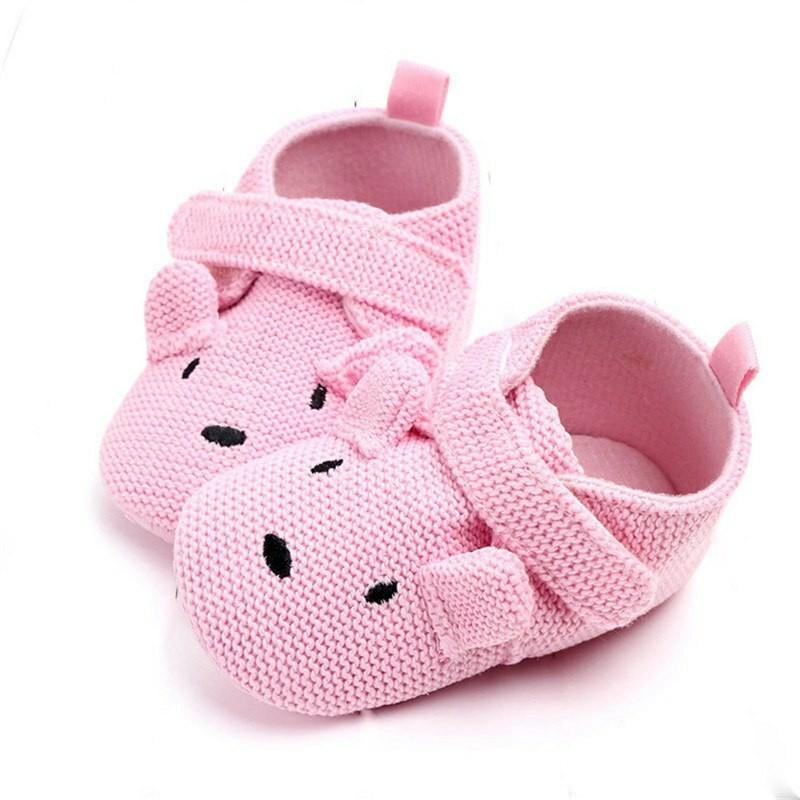 Soft Sole Toddler Non-slip Cartoon Cute Infant Boys Girls Warm Animal Crib Shoes