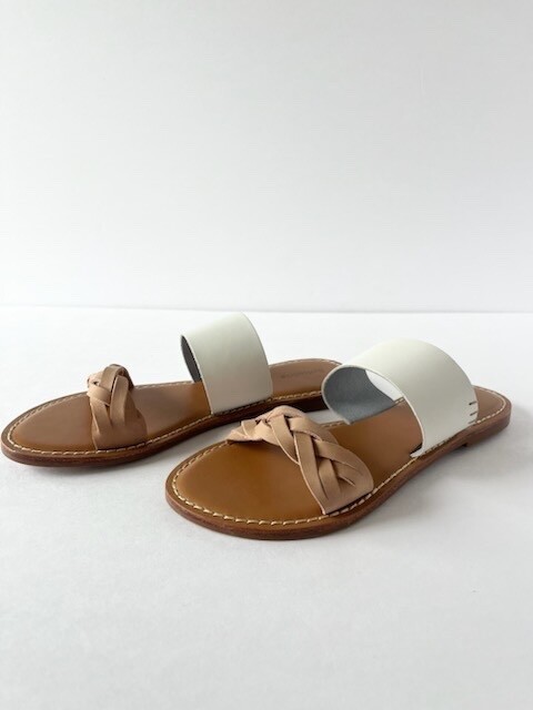 Soludos Womens Slide Sandals. Braided Leather Strap Slip On's. Summer Favorites