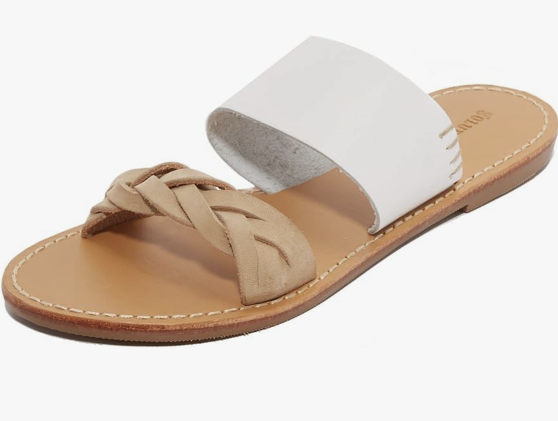 Soludos Womens Slide Sandals. Braided Leather Strap Slip On's. Summer Favorites
