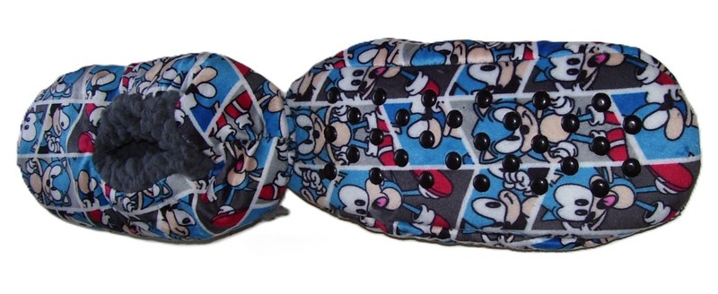 Sonic The Hedgehog Fuzzy Babba Slipper Socks M/L Shoe Sz 13-4