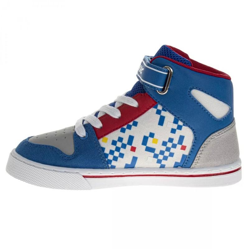 Sonic The Hedgehog High Top Athletic Kid's Shoes Multi-Color