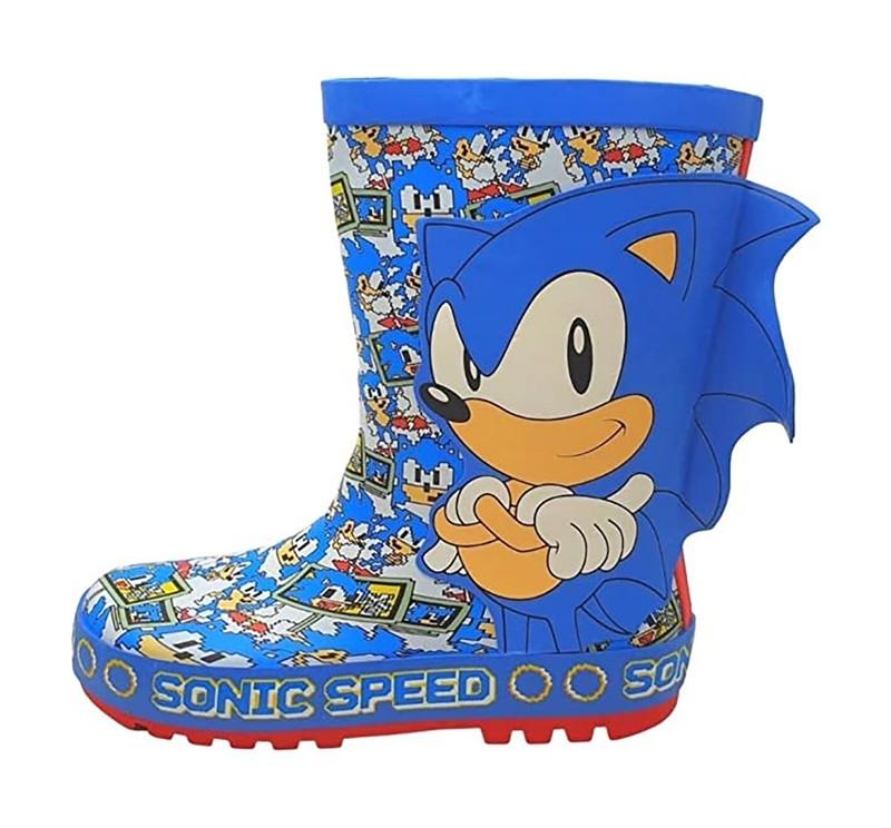 Sonic The Hedgehog Miguel Rubber Wellington Welly Rain Boots