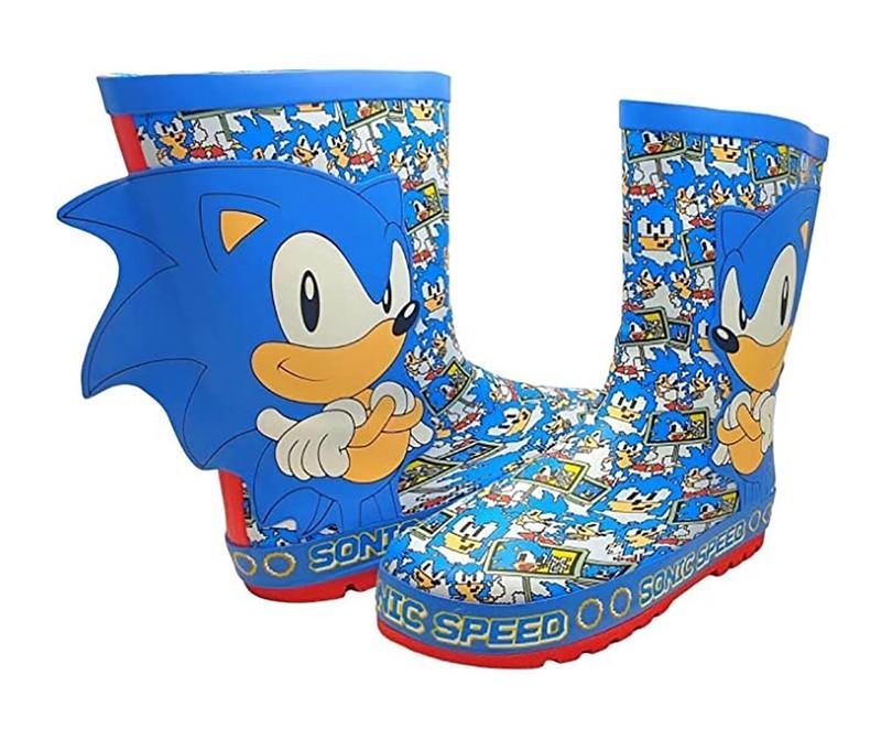 Sonic The Hedgehog Miguel Rubber Wellington Welly Rain Boots