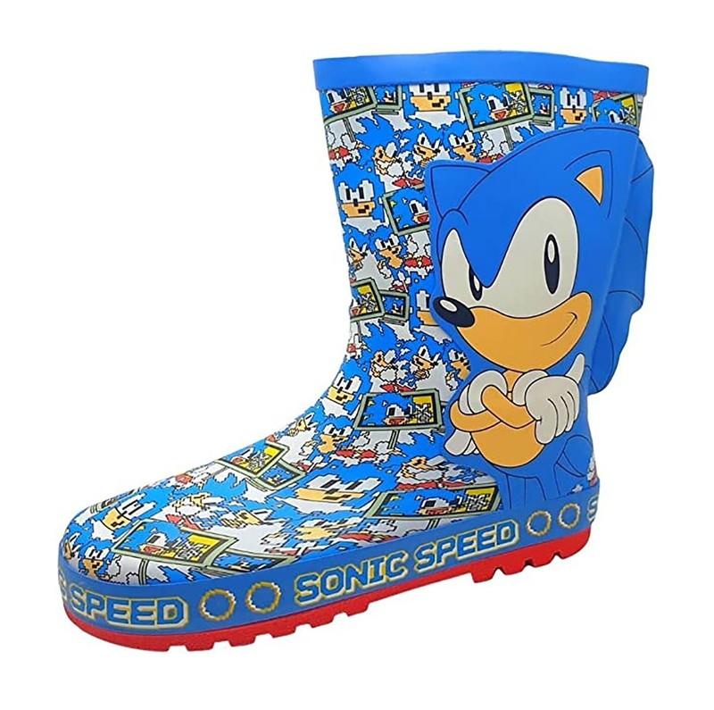 Sonic The Hedgehog Miguel Rubber Wellington Welly Rain Boots