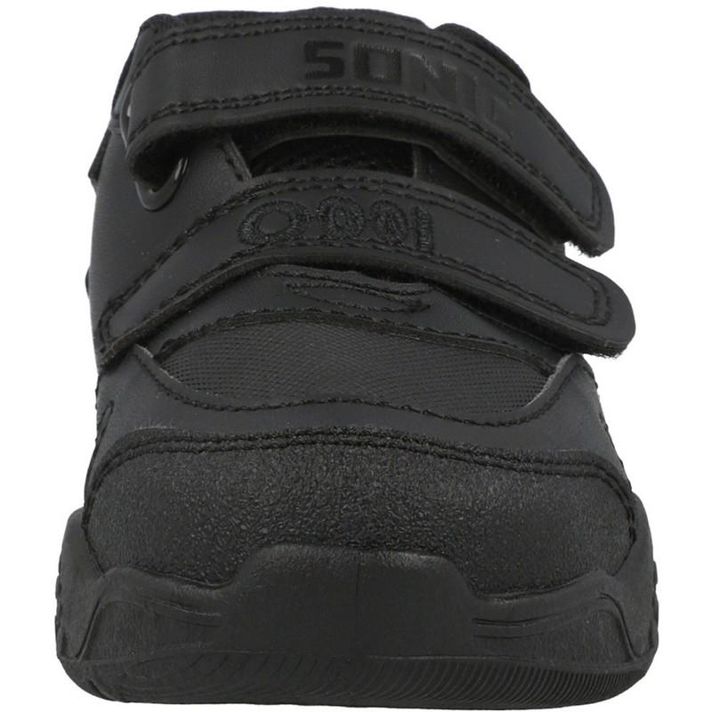 Sonic The Hedgehog Riden Black Shoes Kids' Fasten Straps Comfy Grip