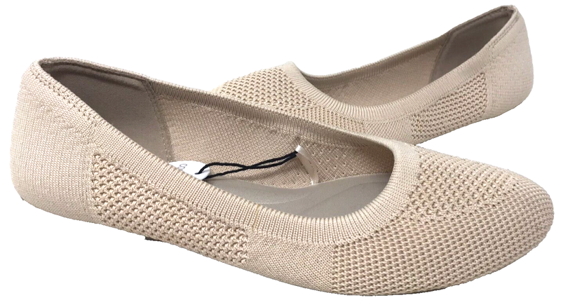 Sonoma Women's Goods For Life Sesame Slip On Ballet Flats Taupe Size:8 150QS