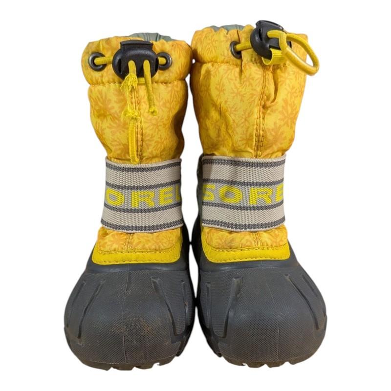 Sorel Boys Boots Kids Size 6 Yellow Youth Snow Ski Winter