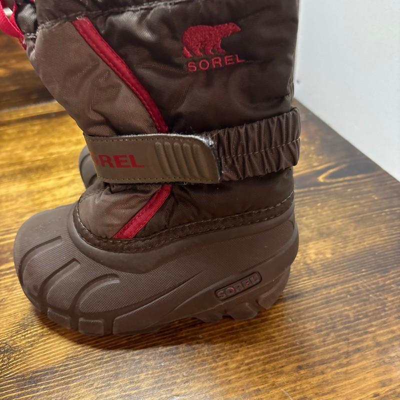 Sorel Brown And‎ Red Snow Boots Size 7