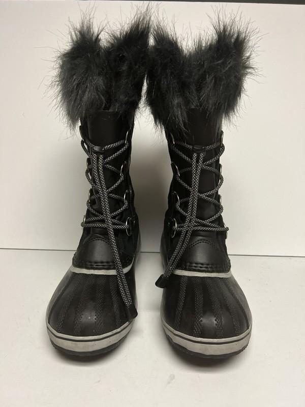 Sorel Girls Joan Of Arctic Waterproof Boots Black Size 6 M Big Kid