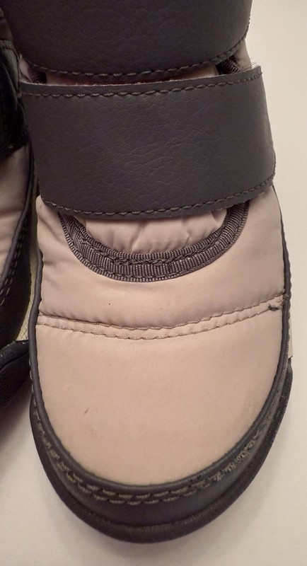 Sorel Girls Toddler Strap Snow Boots Size US 9 Waterproof Pink Gray Winter