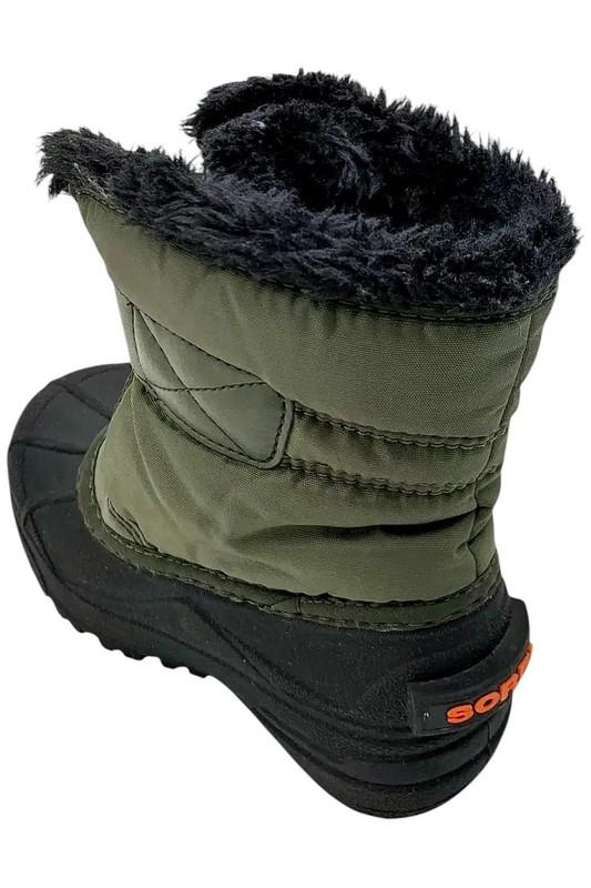 SOREL Kid's Boy Snow Commander Snow Boots Stone Green