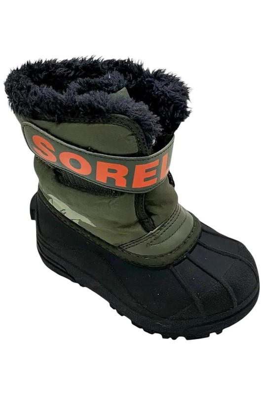 SOREL Kid's Boy Snow Commander Snow Boots Stone Green