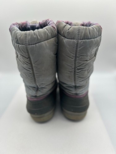 Sorel Snow Duck Boot Kid Girl's Sz 4 Purple Pull-On Insulated Ny1799-540