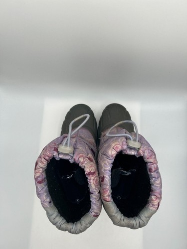 Sorel Snow Duck Boot Kid Girl's Sz 4 Purple Pull-On Insulated Ny1799-540