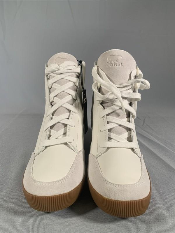 Sorel Women Out N About Wedge Sea Salt White Size 8