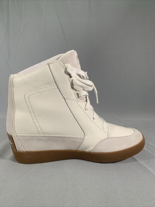 Sorel Women Out N About Wedge Sea Salt White Size 8