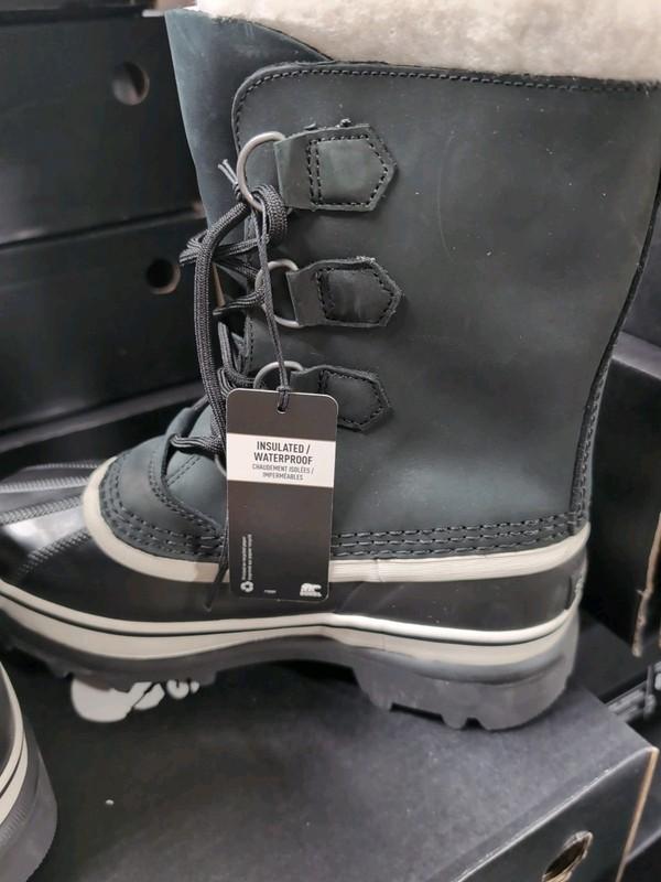 Sorel Women's Size 9 Caribou Insulated Waterproof Winter Carnival Boot Black