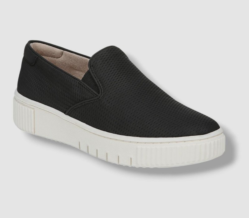 Soul Naturalizer Women's Black Tia Slip-On Sneakers Shoe Size 9W