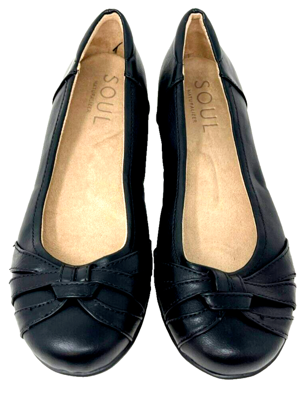 SOUL Naturalizer Women's Gift Slip On Ballet Dress Flats Black Size:6 157ik