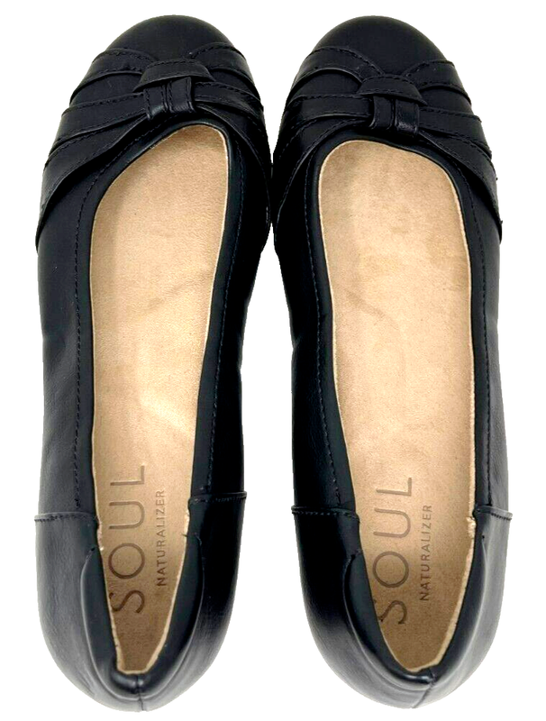 SOUL Naturalizer Women's Gift Slip On Ballet Dress Flats Black Size:6 157ik