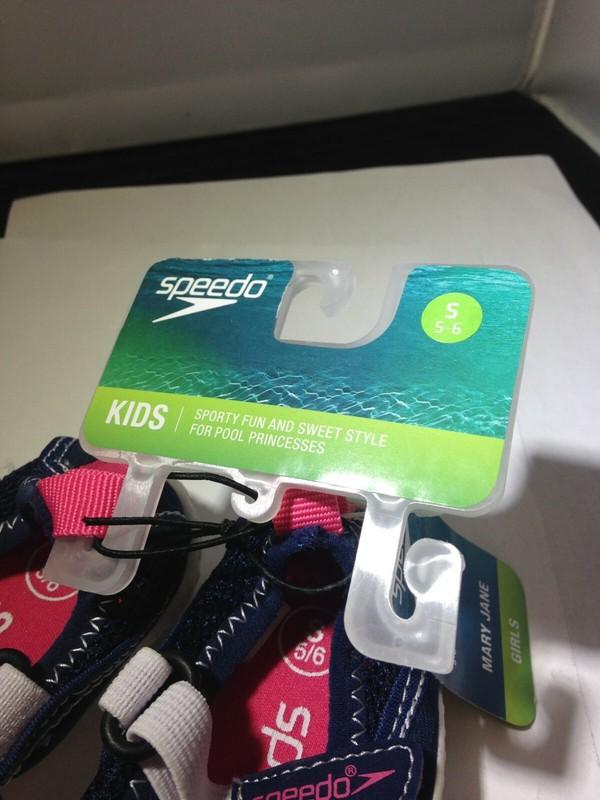 Speedo Toddler Girls - Mary Jane Water Shoes - Navy Blue - NWT