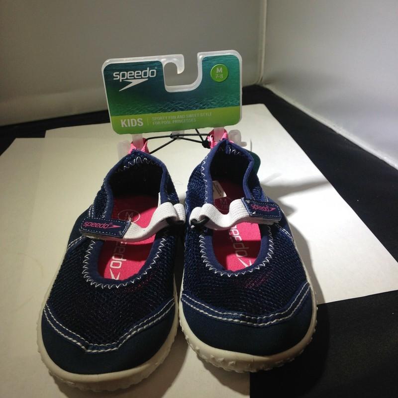 Speedo Toddler Girls - Mary Jane Water Shoes - Navy Blue - NWT