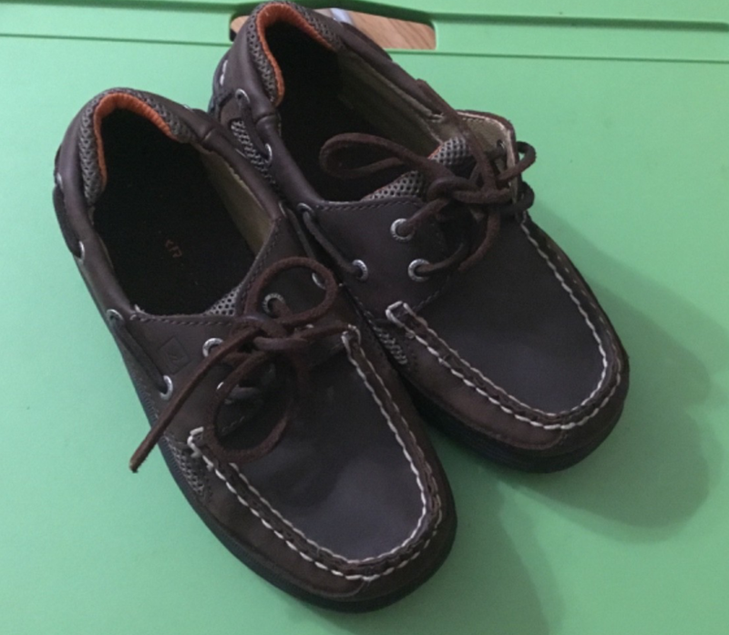 Sperry Boys Top Sider Boat Shoes 11.5 Toddler Kids Cutter Lace