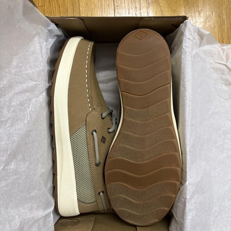 Sperry Fairwater Plushwave Boys Sz 4M Fairwater Tan Boat Shoes STK264547
