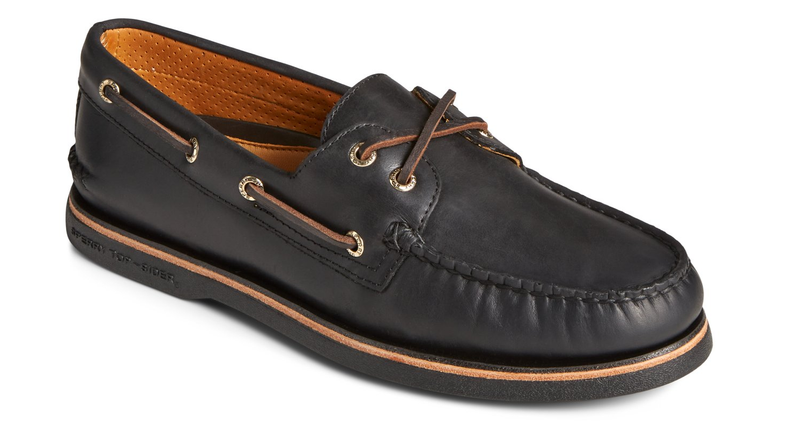 Sperry Gold Cup A/O 2 Eye Burnished Black Boat Shoe Men's Sizes 7-14 NEW MEDIUM