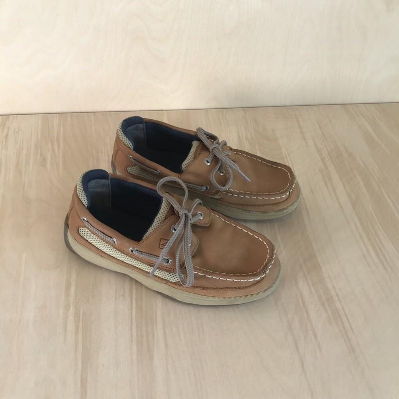 Sperry Lanyard Top Sider Boat Shoes Boys Size 3 EUC