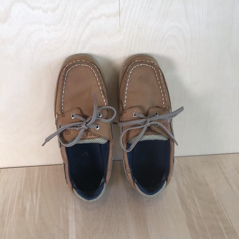 Sperry Lanyard Top Sider Boat Shoes Boys Size 3 EUC