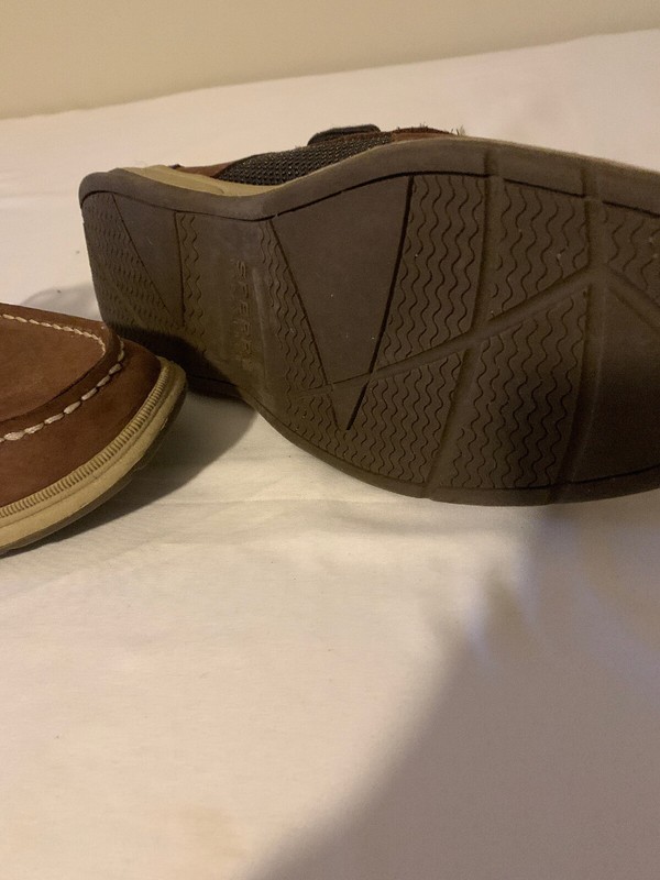 Sperry Top-Sider Dark Brown Lace Up Loafers Casual Boat Shoes Sz 5M Boys